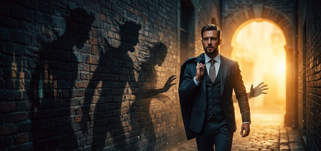 Napoleon Hill's 6 Ghosts of Fear — The Invisible Chains on Human Potential The 6 Ghosts of Fear according to Napoleon Hill — a cinematic graphic representing the six major fears that act as invisible chains on human potential and self-confidence.