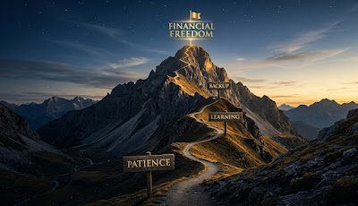 Path to financial freedom — patience learning and backup plan as steps to investment success