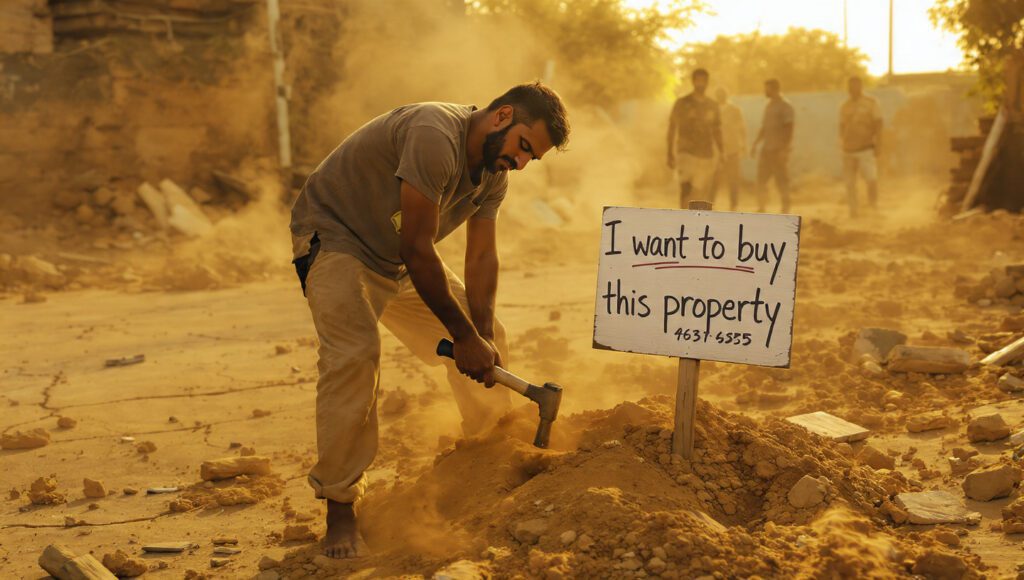 Starting real estate business with zero money using handmade signs