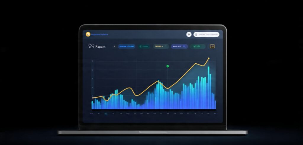 Google Search Console showing organic traffic growth from zero over 90 days — beginner SEO proof of results for freelance portfolio