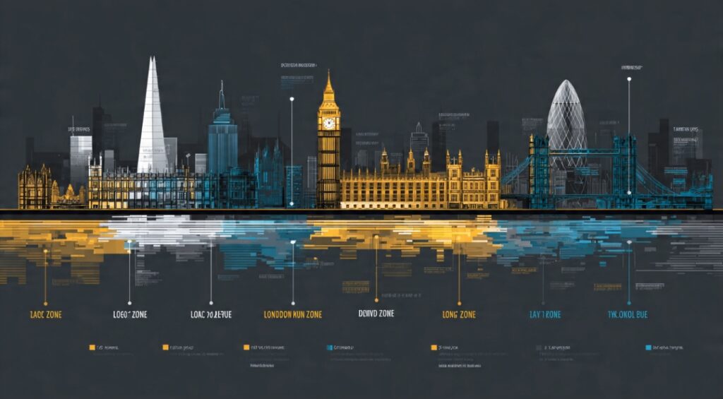Infographic showing the three main ICT kill zones — London open, New York open, and London close — on a daily trading timeline