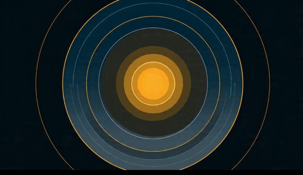 Nested circles diagram showing AI contains machine learning which contains deep learning, clarifying how the three terms relate
