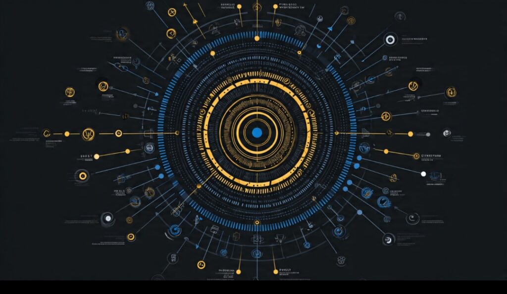 Infographic showing foundation models built with machine learning, LLMs as a type of foundation model, and powering generative AI tools