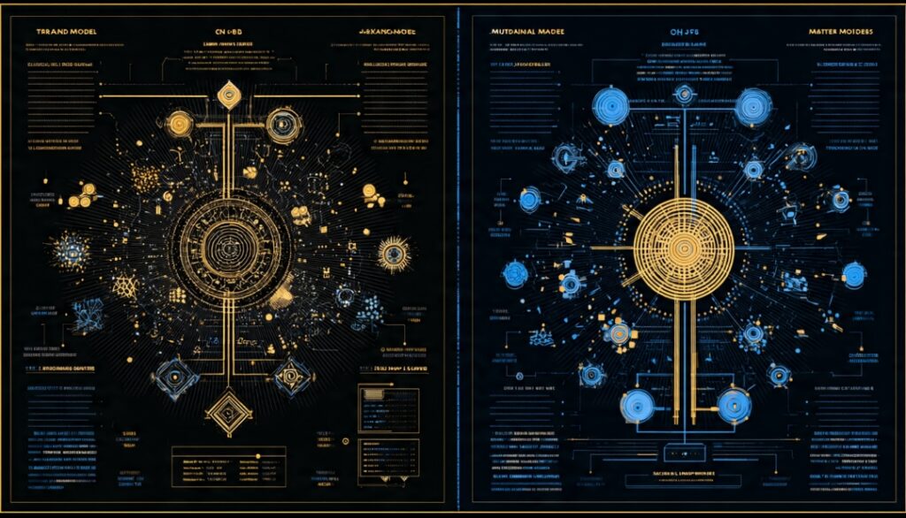 Summary infographic contrasting traditional AI as one model one job with foundation models as one model many jobs