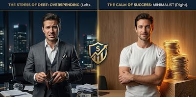 Invisible wealth vs visible poverty — financial discipline versus material stress and smart money management
