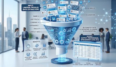 LinkedIn lead generation 2026 — automated data extraction and professional contact list building
