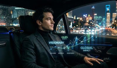 Vision and visualization for goal setting — entrepreneur seeing the future before it happens