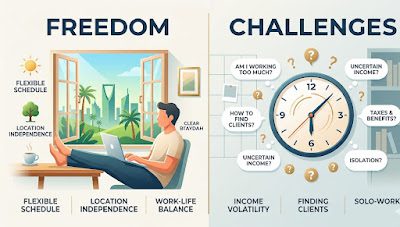 Freelancing pros and cons — honest breakdown of freedom vs challenges for beginners 2026
