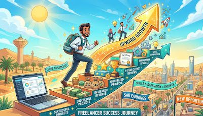 Freelancer success journey roadmap — scaling from beginner to expert income growth