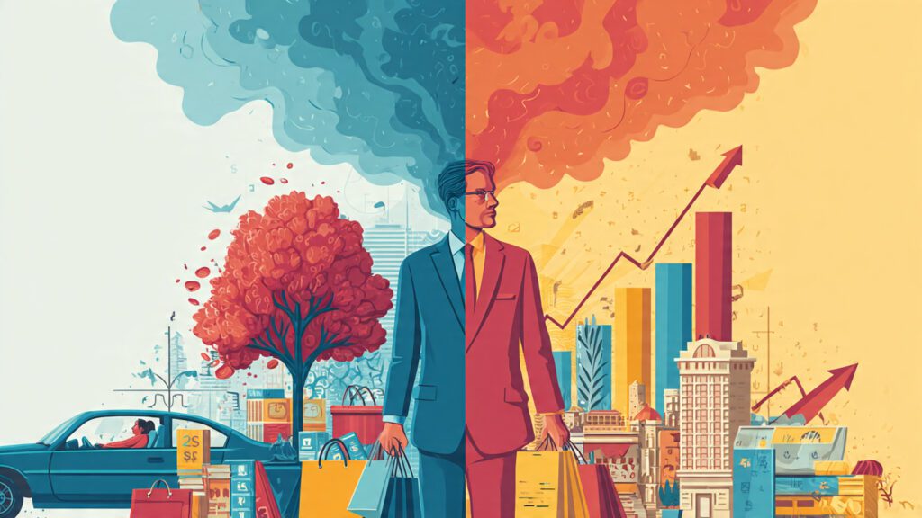 Rich mindset vs poor mindset — spending vs investment thinking patterns and financial outcomes