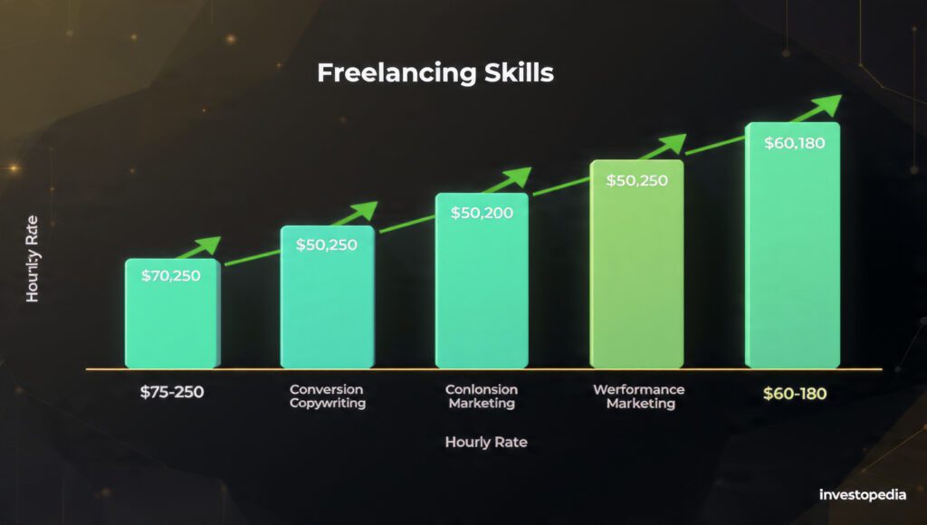 Top 5 freelancing skills hourly rates comparison for 2026