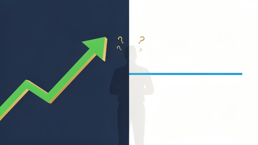 Lifestyle inflation illustrated — income rising sharply while savings stay flat