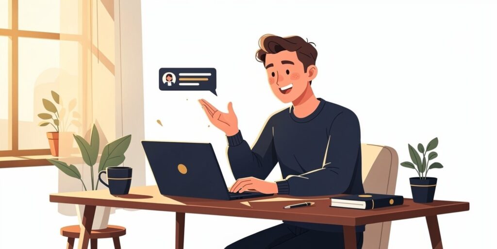 Freelance content writer landing their first paying client and project
