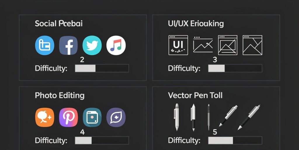 Four free graphic design tools comparison for freelancers 2026
