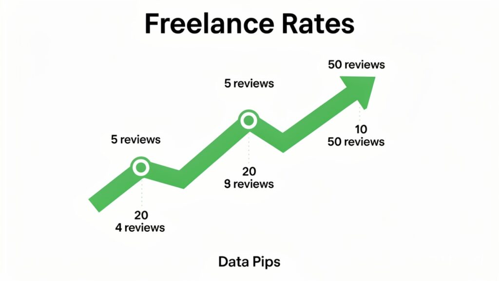 How to set freelance rates — beginner to expert pricing strategy with review milestones