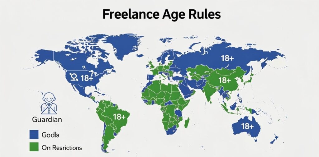  Freelancing age requirements around the world — platform rules for minors and adults in 2026