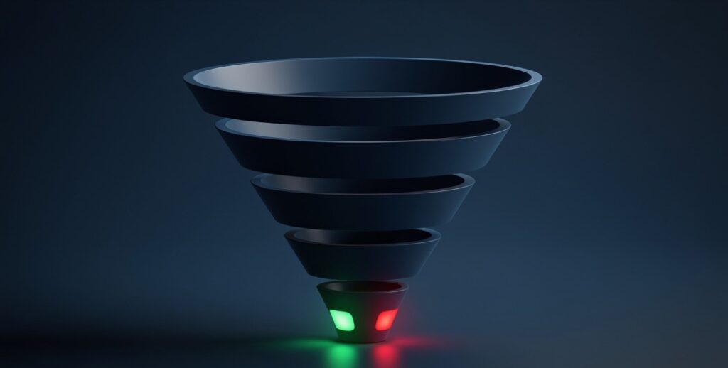 5-question business risk assessment framework funnel