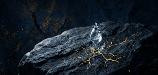 Elite mindset water drop breaking stone — consistency over force as path to results