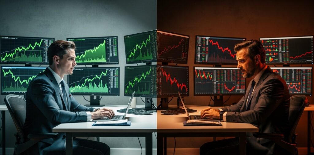  Confident trader facing account drawdown — why traders fail first time in forex and gold markets.