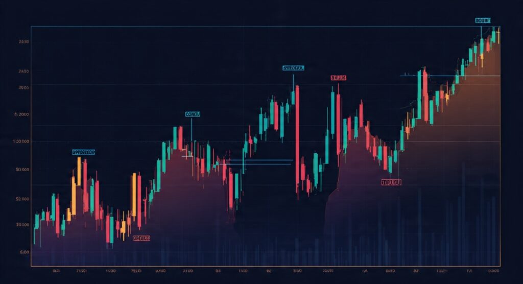 : A chart showing a failed order block flipping into a breaker block after a break of structure.