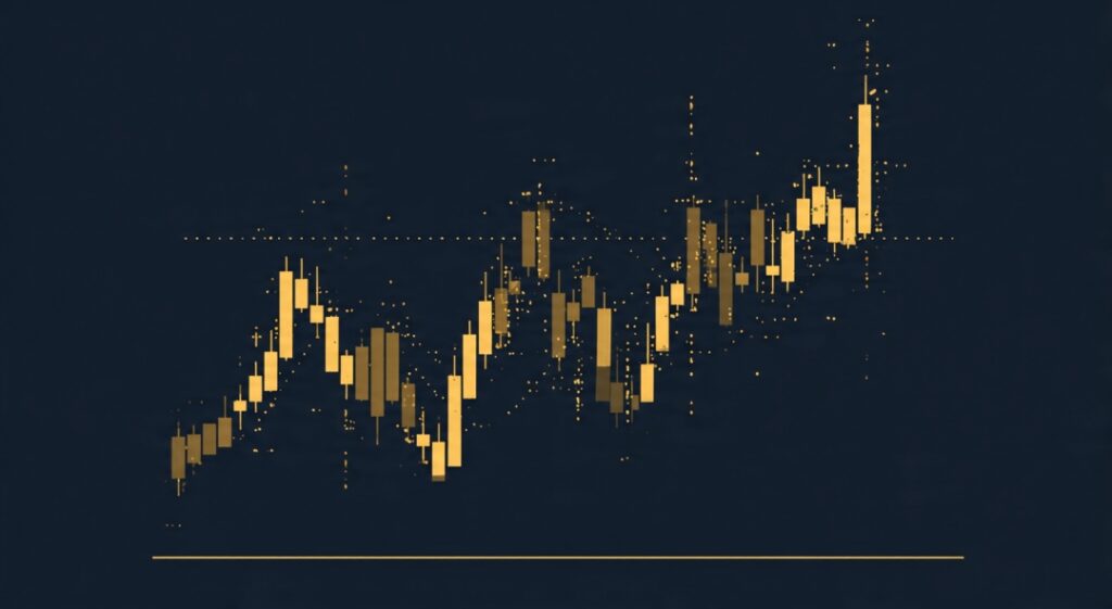 Equal highs liquidity sweep followed by reversal on a price chart