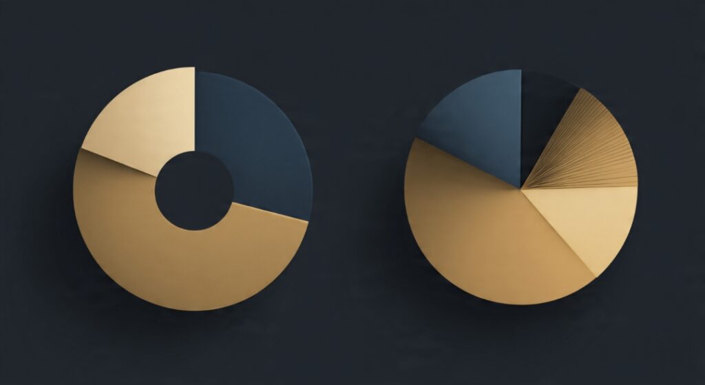 Comparison of the classic 50/30/20 budget split versus a realistic modern budget split