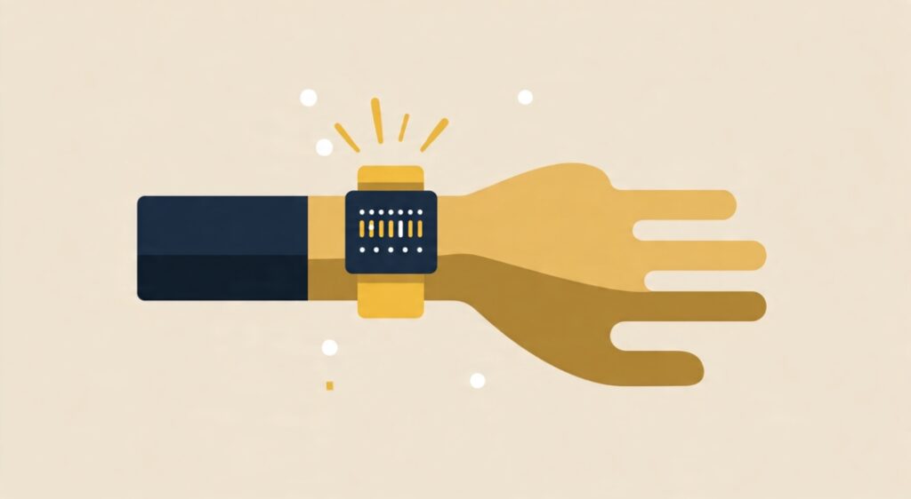 Illustration of the rubber band awareness technique for reducing habitual complaining