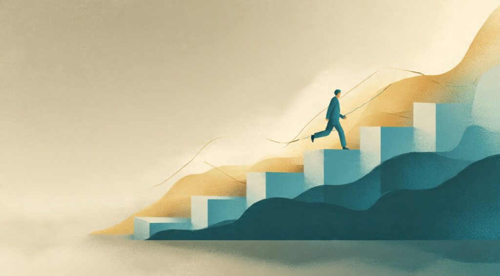 : A person taking deliberate steps to protect and grow their money against rising prices