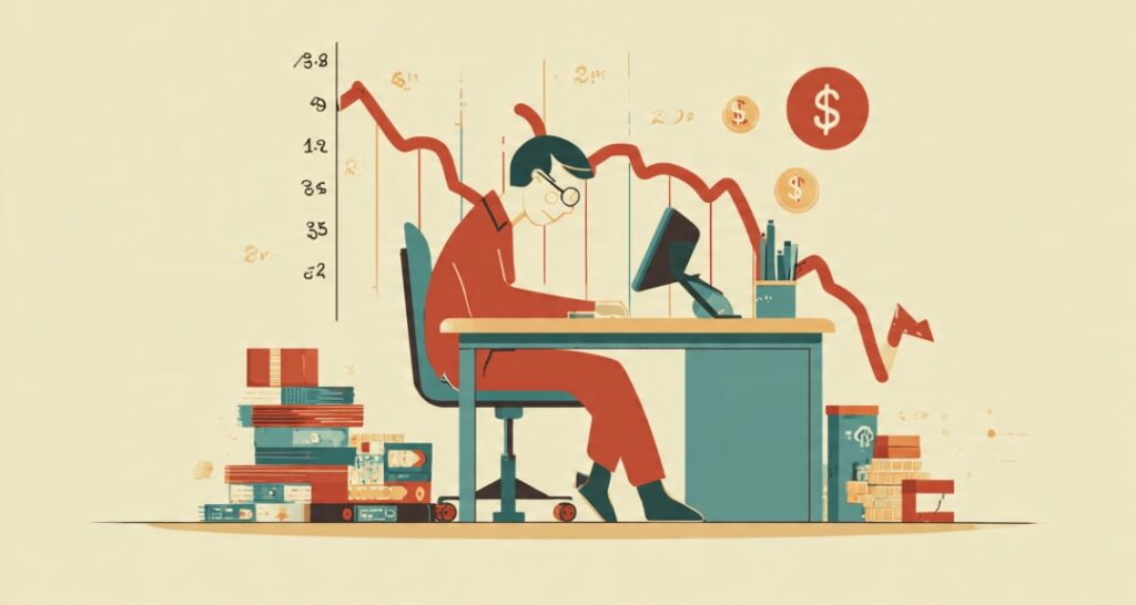  A freelancer's effective hourly rate falling as extra unpaid tasks pile up under a fixed payment