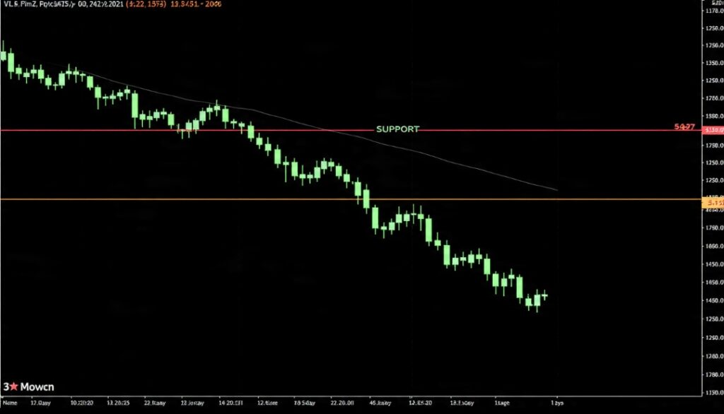 Chart showing the anatomy of a turtle soup setup after a failed breakout